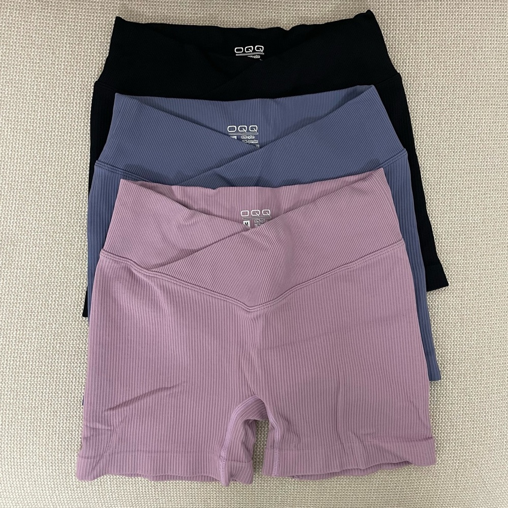 High Waist Cross Over Yoga Shorts